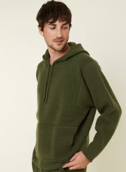 Maison Montagut Pulls>Hoodie Avec Poches En Laine Et Cachemire - Fabio