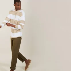 Maison Montagut Pulls>Hoodie Bicolore En Lin Flamme - Philip