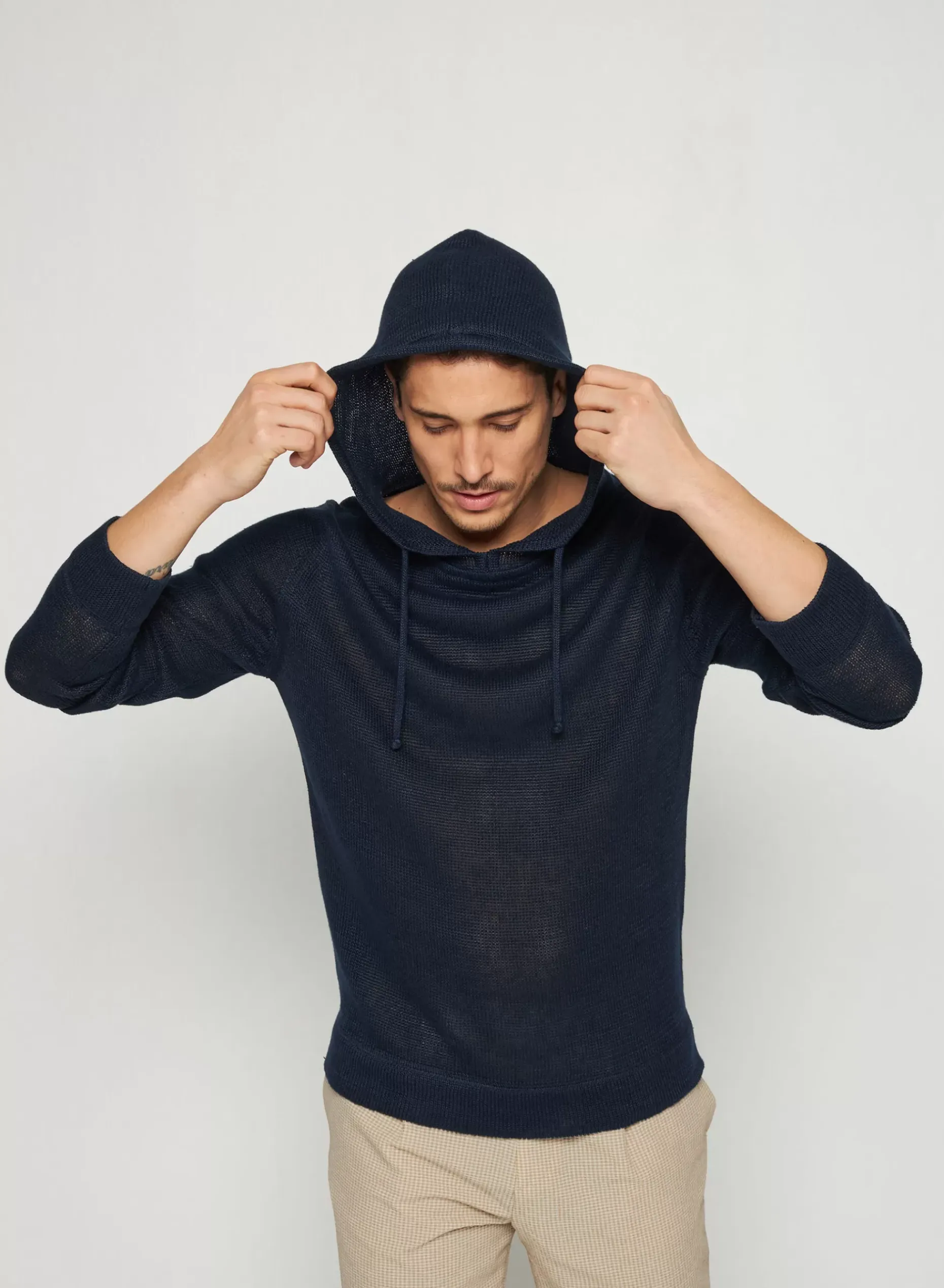 Maison Montagut Pulls>Hoodie Ras Du Cou En Lin - Russell