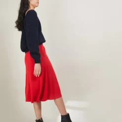 Maison Montagut Jupes>Jupe A Poches En Laine - Grazia