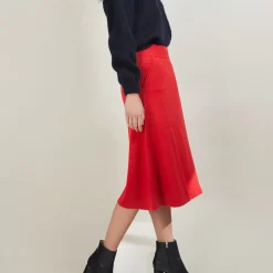 Maison Montagut Jupes>Jupe A Poches En Laine - Grazia