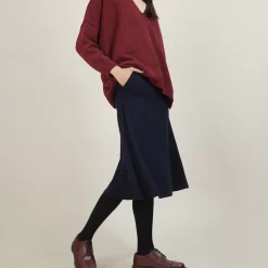 Maison Montagut Jupes>Jupe A Poches En Laine - Grazia