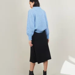 Maison Montagut Jupes>Jupe A Poches En Laine - Grazia