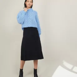 Maison Montagut Jupes>Jupe A Poches En Laine - Grazia