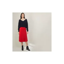 Maison Montagut Jupes>Jupe A Poches En Laine - Grazia