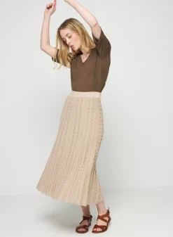 Maison Montagut Jupes>Jupe Longue En Coton Bio - Sixtine