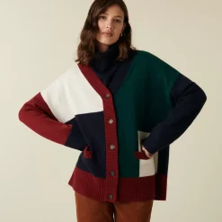 Maison Montagut Vestes Et Gilets>Long Cardigan Boutonne En Cachemire - Delia