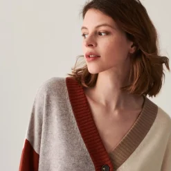 Maison Montagut Vestes Et Gilets>Long Cardigan Boutonne En Cachemire - Delia