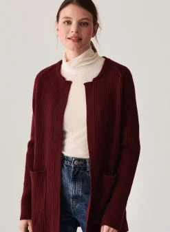 Maison Montagut Vestes Et Gilets>Long Gilet A Poches En Cachemire Melange - Dina