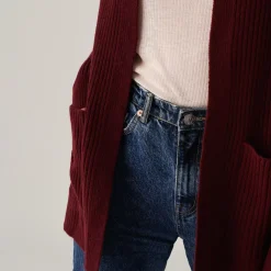 Maison Montagut Vestes Et Gilets>Long Gilet A Poches En Cachemire Melange - Dina