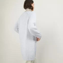 Maison Montagut Vestes Et Gilets>Long Gilet A Poches En Mohair - Gaya