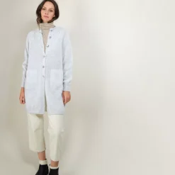 Maison Montagut Vestes Et Gilets>Long Gilet A Poches En Mohair - Gaya