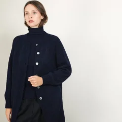 Maison Montagut Vestes Et Gilets>Long Gilet A Poches En Mohair - Gaya