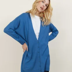 Maison Montagut Vestes Et Gilets>Long Gilet En Laine Avec Poches - Anne-Sophie