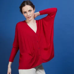 Maison Montagut Vestes Et Gilets>Long Gilet En Lin - Ballon
