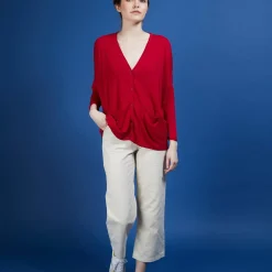 Maison Montagut Vestes Et Gilets>Long Gilet En Lin - Ballon