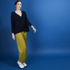 Maison Montagut Vestes Et Gilets>Long Gilet En Lin - Ballon