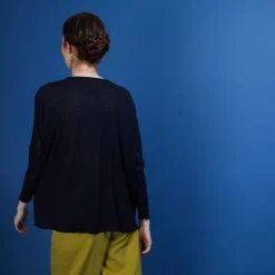 Maison Montagut Vestes Et Gilets>Long Gilet En Lin - Ballon