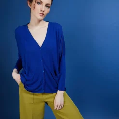 Maison Montagut Vestes Et Gilets>Long Gilet En Lin - Ballon