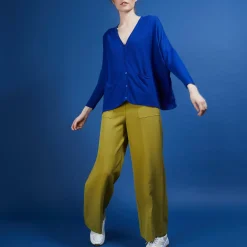 Maison Montagut Vestes Et Gilets>Long Gilet En Lin - Ballon