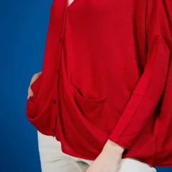 Maison Montagut Vestes Et Gilets>Long Gilet En Lin - Ballon