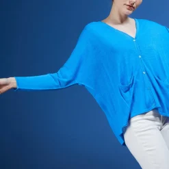 Maison Montagut Vestes Et Gilets>Long Gilet En Lin - Ballon