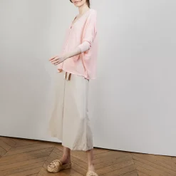 Maison Montagut Vestes Et Gilets>Long Gilet En Lin - Ballon