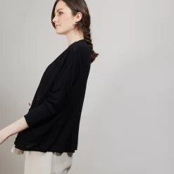 Maison Montagut Vestes Et Gilets>Long Gilet En Lin - Ballon