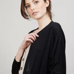Maison Montagut Vestes Et Gilets>Long Gilet En Lin - Ballon
