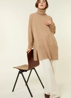 Maison Montagut Pulls>Long Pull Ample En Laine Et Cachemire - Galice