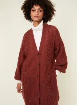 Maison Montagut Vestes Et Gilets>Manteau Boutonne En Mohair Manches Ballon - Galilee