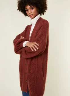 Maison Montagut Vestes Et Gilets>Manteau Boutonne En Mohair Manches Ballon - Galilee