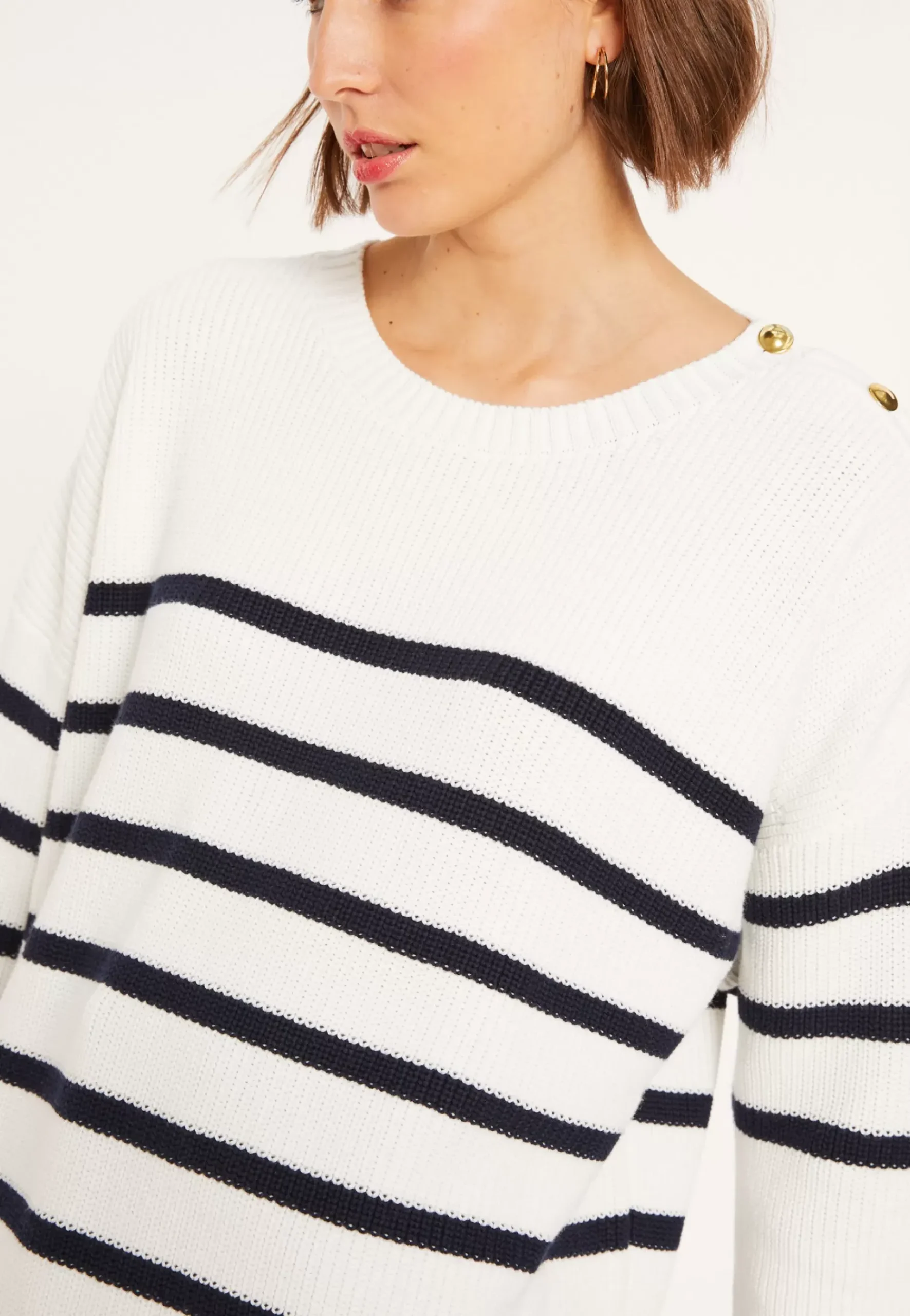 Maison Montagut Pulls>Mariniere Oversize En Coton Bio - Mevo