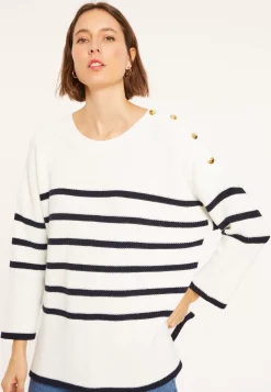 Maison Montagut Pulls>Mariniere Oversize En Coton Bio - Mevo