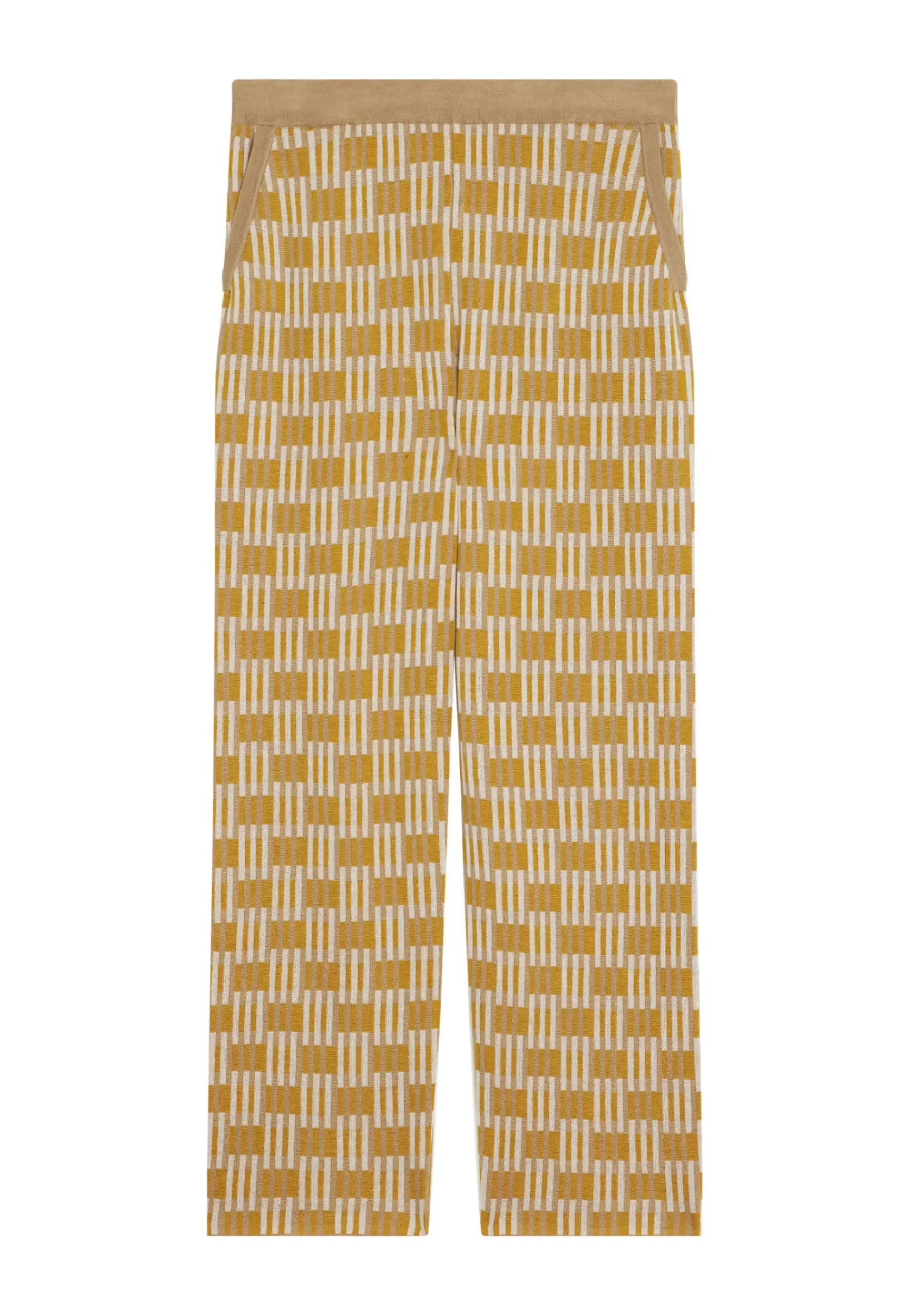 Maison Montagut Pantalons>Pantalon A Motifs En Laine Merinos - Gill