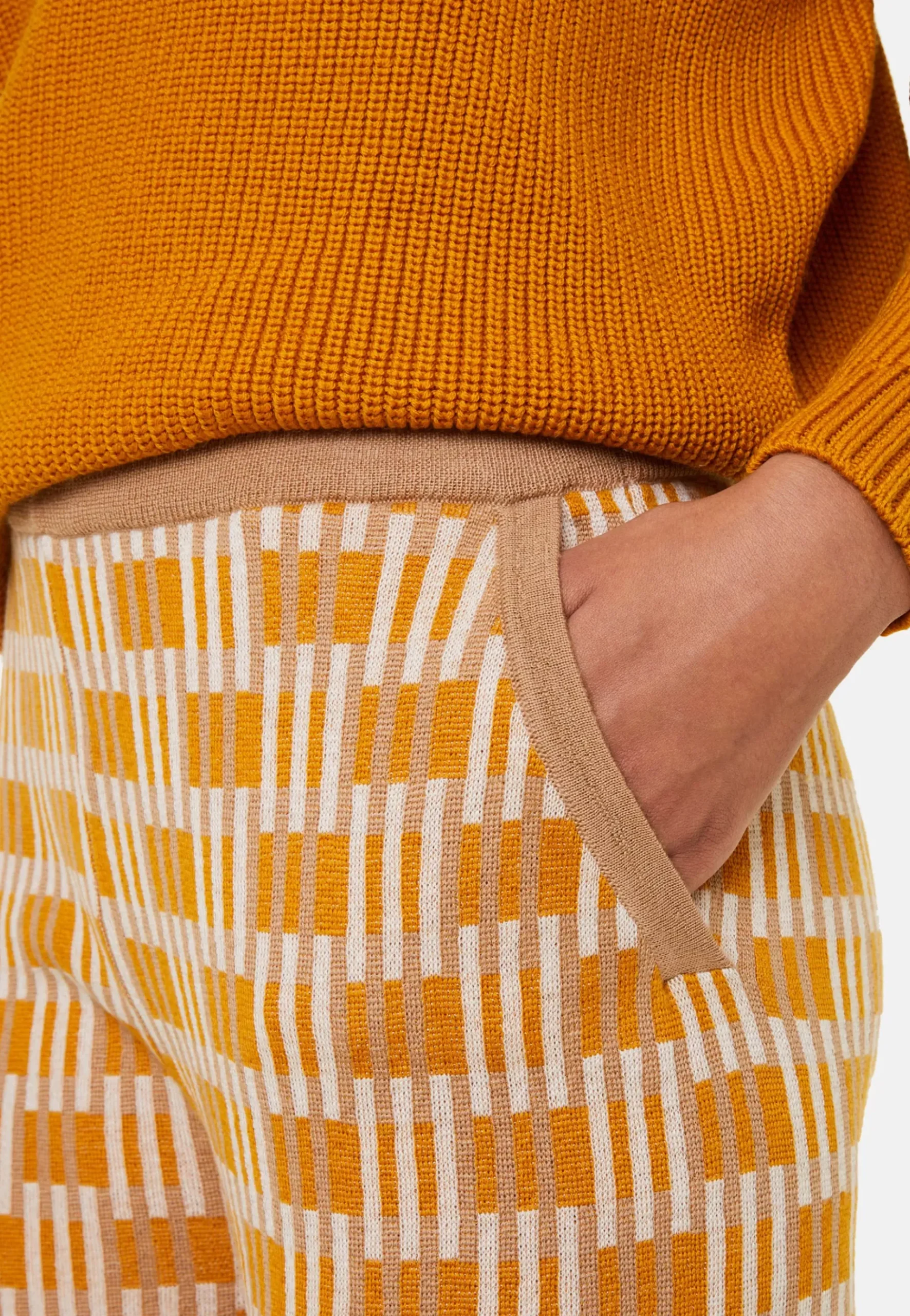 Maison Montagut Pantalons>Pantalon A Motifs En Laine Merinos - Gill