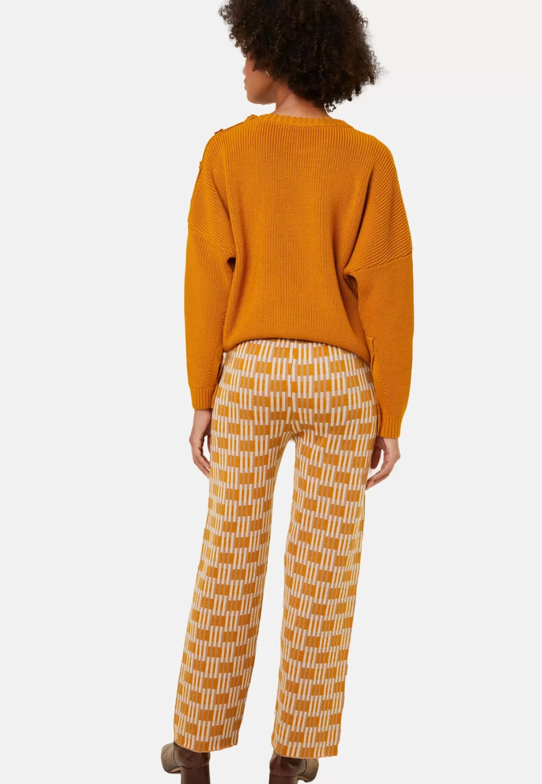 Maison Montagut Pantalons>Pantalon A Motifs En Laine Merinos - Gill