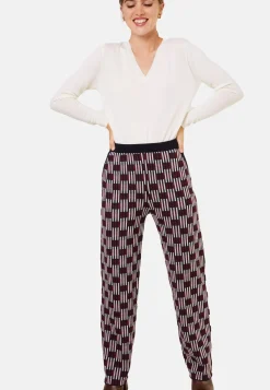 Maison Montagut Pantalons>Pantalon A Motifs En Laine Merinos - Gill