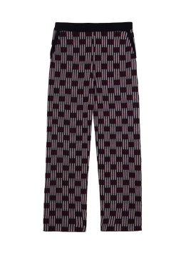 Maison Montagut Pantalons>Pantalon A Motifs En Laine Merinos - Gill