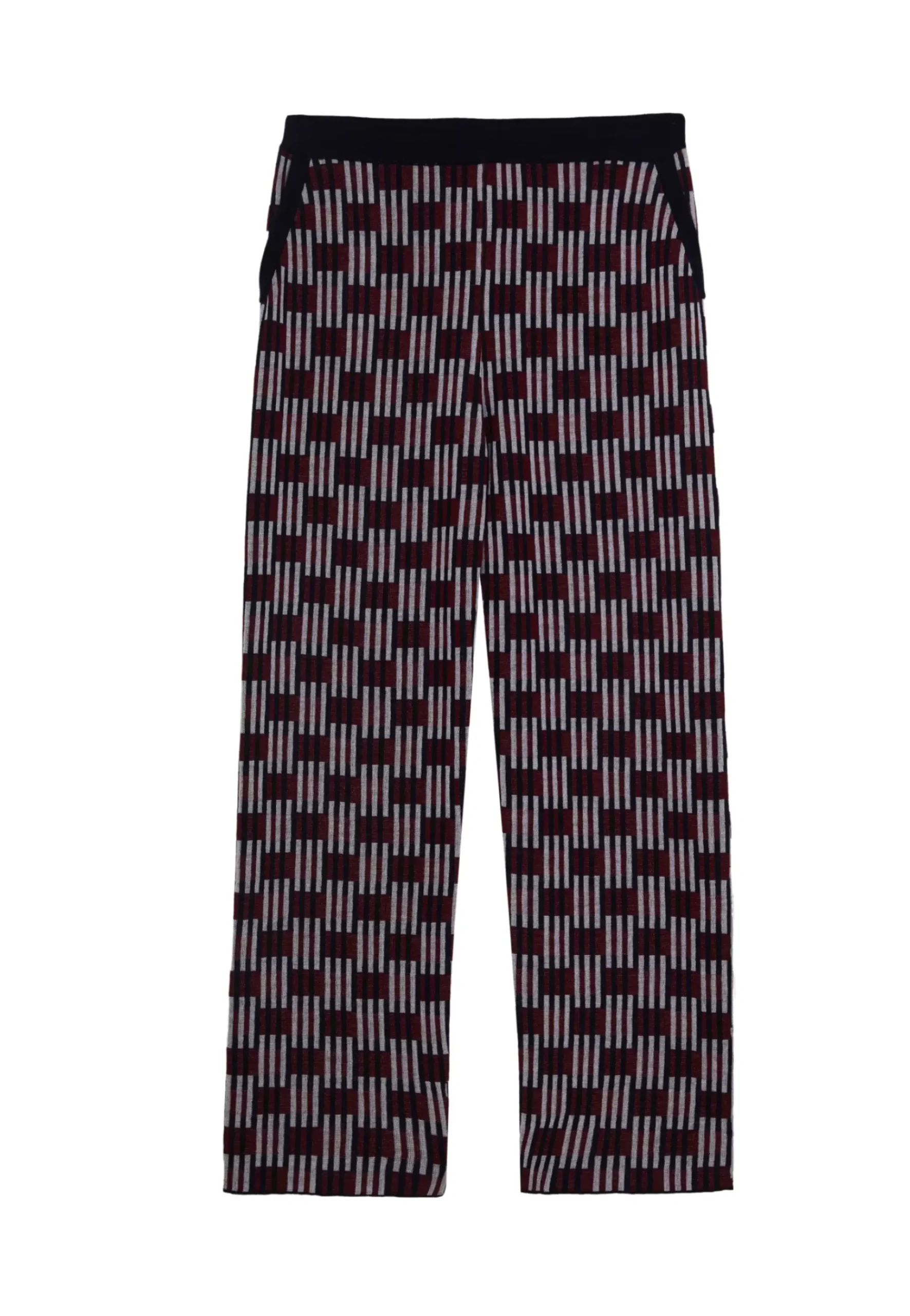 Maison Montagut Pantalons>Pantalon A Motifs En Laine Merinos - Gill