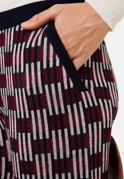 Maison Montagut Pantalons>Pantalon A Motifs En Laine Merinos - Gill