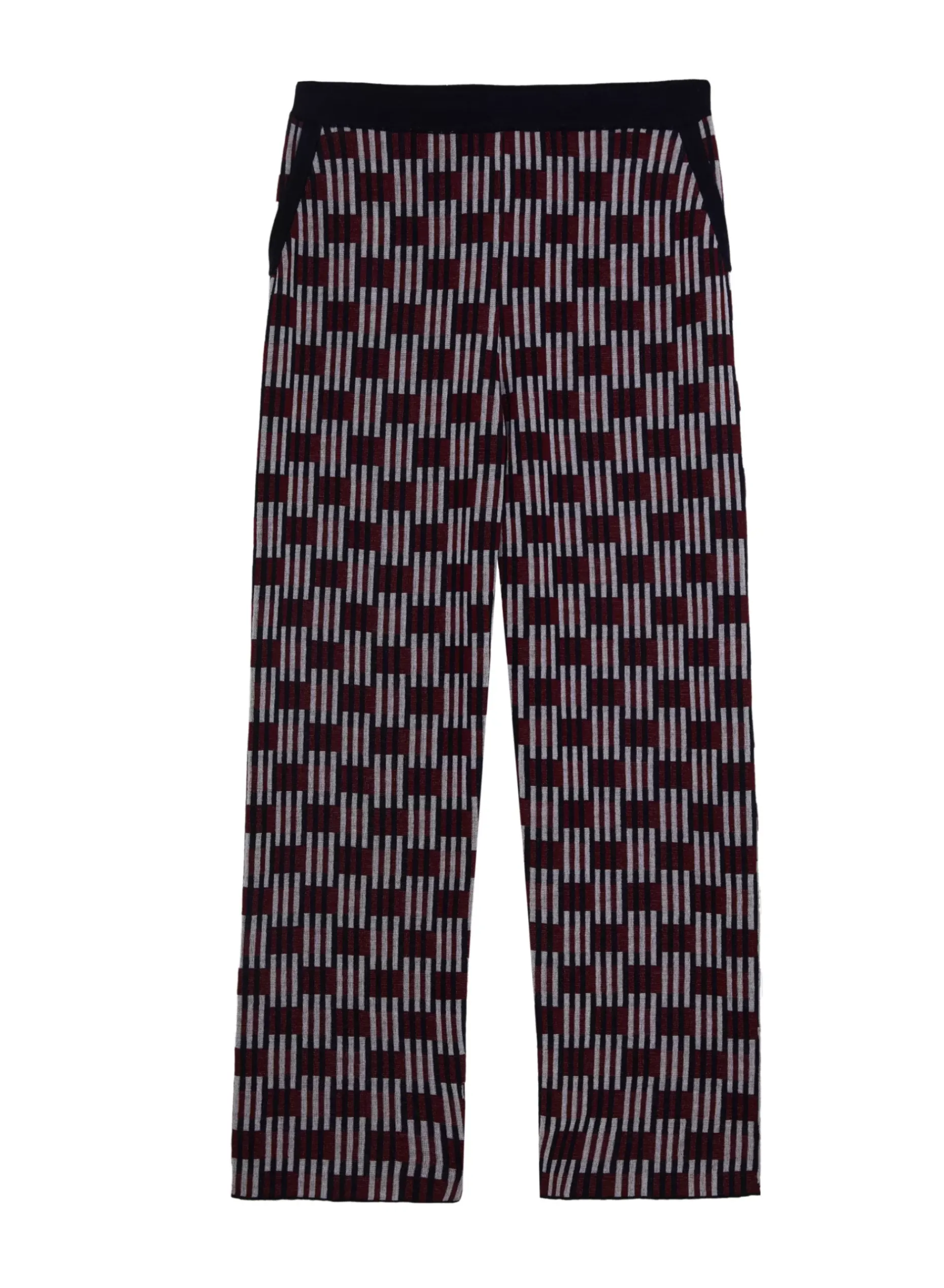 Maison Montagut Pantalons>Pantalon A Motifs En Laine Merinos - Gill