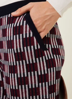 Maison Montagut Pantalons>Pantalon A Motifs En Laine Merinos - Gill