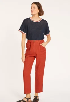 Maison Montagut Pantalons>Pantalon A Poches En Lin - Victoire