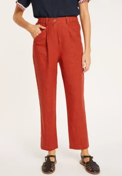 Maison Montagut Pantalons>Pantalon A Poches En Lin - Victoire