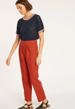 Maison Montagut Pantalons>Pantalon A Poches En Lin - Victoire