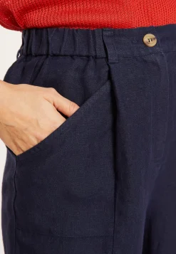 Maison Montagut Pantalons>Pantalon A Poches En Lin - Victoire