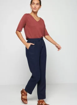 Maison Montagut Pantalons>Pantalon Casual En Lin - Toscane