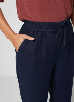 Maison Montagut Pantalons>Pantalon Casual En Lin - Toscane