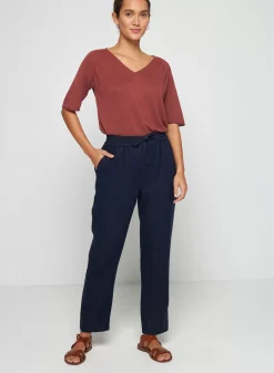 Maison Montagut Pantalons>Pantalon Casual En Lin - Toscane